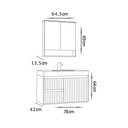 Ver imagem 6 de Conjunto para Banheiro Clarice 60 Cm com Lavatório e Espelheira - Fabribam Gabinetes