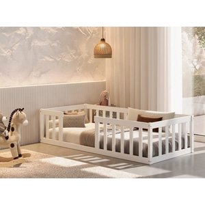 Cama Montessoriana Solteiro:branco