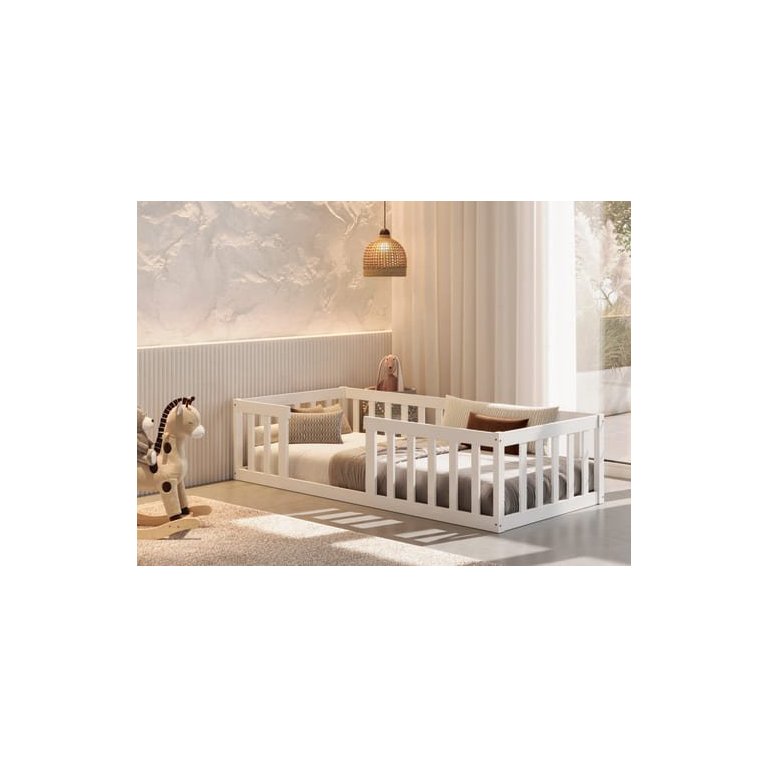 Cama Montessoriana Solteiro:branco
