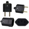 30 Plug Macho 2 Pinos 10a + 30 Tomada Femea 3 Pinos 10a Preto - 1