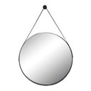 Ver imagem 2 de Espelho Redondo Decorativo Escandinavo Adnet 60cm + Suporte:Preto