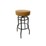 Banqueta Bar Altura 65cm Giratória Cor Preta Assento Cor Caramelo Grosso Poltronas do Sul 517 - 4