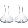 Kit 2 Decanter Garrafa Para Vinho Fundo Côncavo 1,2l Vidro - 1