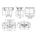 Ver imagem 5 de 500 Tomada Fêmea Preta 3 Pinos 10a Margirius Painel Aparelho