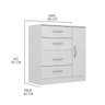 Cômoda 4 Gavetas Flex Mdp 90x93x40cm Branco 2009 - 4