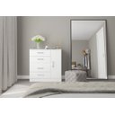 Ver imagem 2 de Cômoda 4 Gavetas Flex Mdp 90x93x40cm Branco 2009