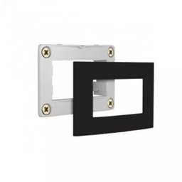 Interruptor Duplo Embutir para Móvel Madeira 10a Preto Completo - 6