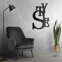 Placa Decorativa Style 3d Mdf 3mm Fita Adesiva Preto Fosco - 7 Placa Decorativa Style 3d Mdf 3mm Fita Adesiva Preto Fosco - 7