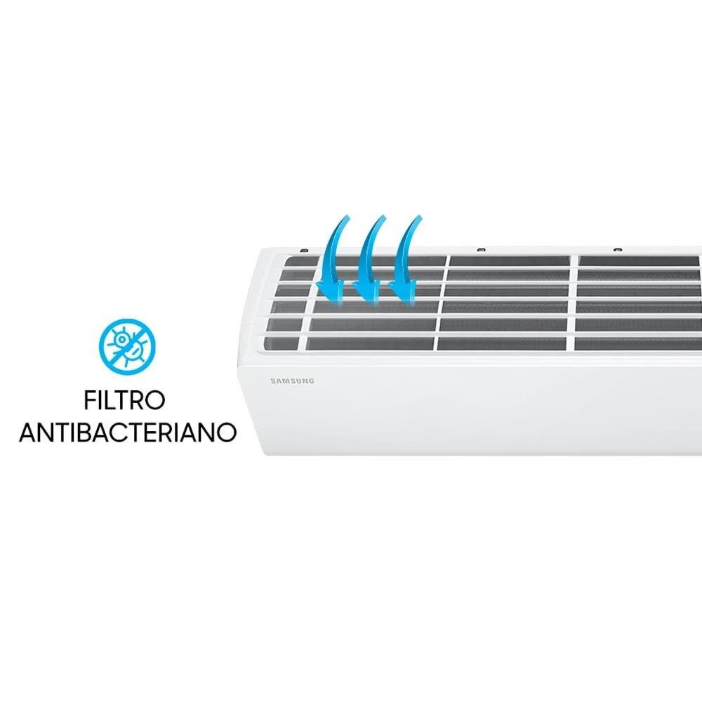 Ar Condicionado Split 12000 BTUs High Wall Inverter Samsung Ultra Quente e Frio AR12BSHZCWKNAZ 220V - 6