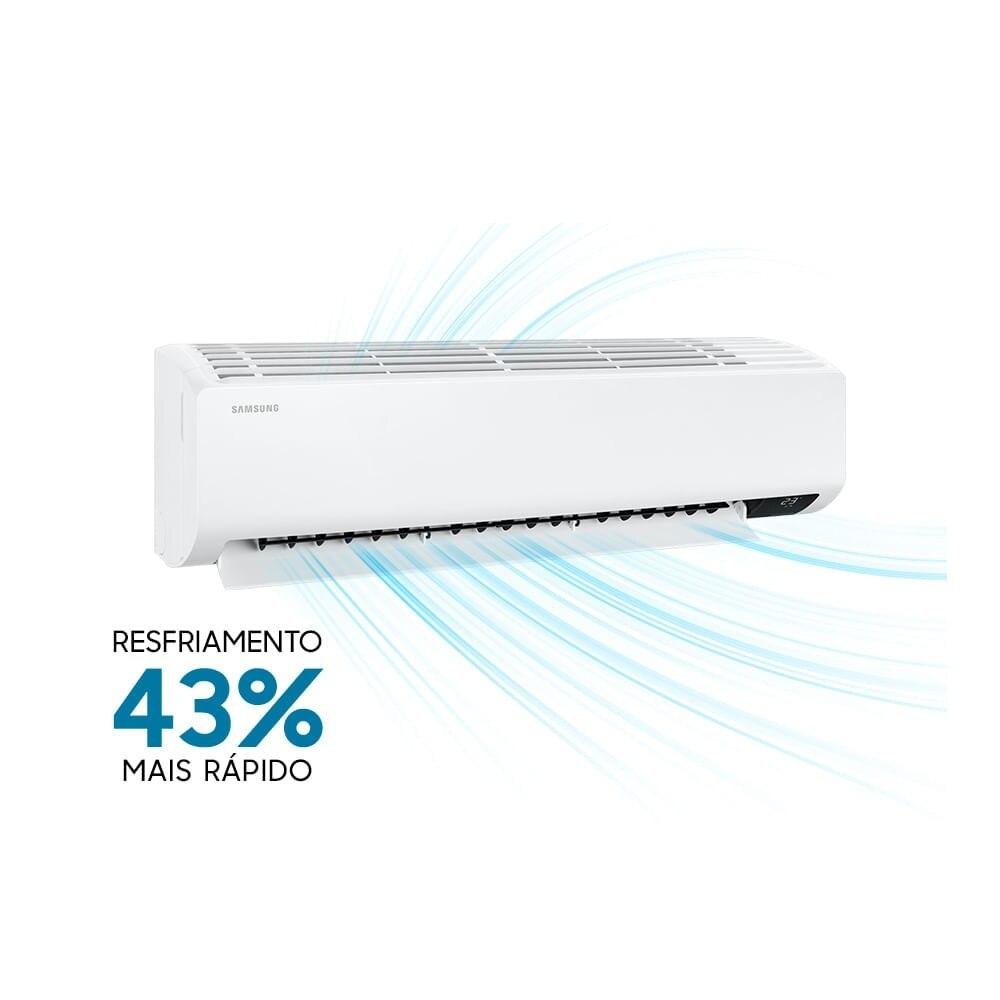 Ar Condicionado Split 12000 BTUs High Wall Inverter Samsung Ultra Quente e Frio AR12BSHZCWKNAZ 220V - 5