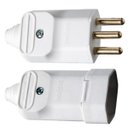 Ver imagem 1 de 120 Plug Macho + 120 Tomada Femea 3 Pinos 20a Prensa Branco