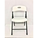 Ver imagem 2 de Cadeira Dobrável Branca - Para Mesa Maleta