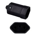 Ver imagem 1 de 100 Plugue Plug Tomada Femea De 10a 3 Pinos Preto Margirius
