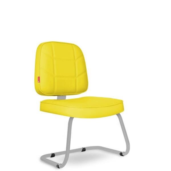 Cadeira Fixa Executiva Bliss Ble89 Yellow Cadeira Brasil - 1