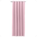 Ver imagem 1 de Cortina Blackout 1,40 X 2,20m Folha Unica Ilhos para Provador Corta Luz Cor Rosa