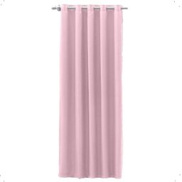 Cortina Blackout 1,40 X 2,20m Folha Unica Ilhos para Provador Corta Luz Cor Rosa - 1