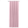 Cortina Blackout 1,40 X 2,20m Folha Unica Ilhos para Provador Corta Luz Cor Rosa - 1