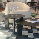 Ver imagem 7 de Mesa de Centro Orgânica 60cm Chanfrada Pé Madeira 28019 Artesano