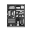 Ver imagem 2 de Guarda Roupa da Vinci 4 Pts com Espelho Branco - D Doro