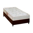 Ver imagem 1 de Cama Box Solteiro: Colchão Espuma D33 Castor Sleep Max Relax + Base CRC Suede Brown(88x188)