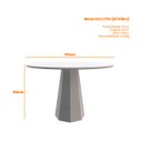 Ver imagem 2 de Mesa Isis 120m com Tampo MDF para 4 Lugares Ype - New Ceval