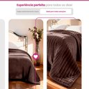 Ver imagem 5 de Manta Cobertor Casal Corttex Luster Canelada 180x220cm Microfibra Antialérgico Super Macio Premium