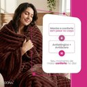 Ver imagem 4 de Manta Cobertor Casal Corttex Luster Canelada 180x220cm Microfibra Antialérgico Super Macio Premium