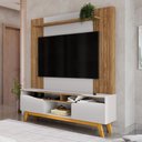 Ver imagem 1 de Estante para Tv até 75 Polegadas Atalaia 2 Portas Cinamomo/off White - Móveis Bechara