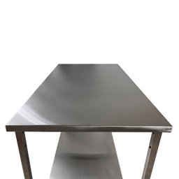 Mesa Aço Inox Industrial 130x60x90 Cm Plano Liso Nortinox - 5