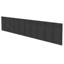 Ver imagem 2 de Kit 10 Placas Cabeceira Modular Estofada Autocolante King - Preto