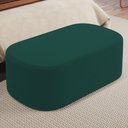 Ver imagem 2 de Kit 02 Puffs Decorativos Orgânicos para Living Quarto 100cm Doha W01 Bouclê Verde - Lyam Decor