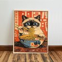 Ver imagem 5 de Kit 3 Quadro Decorativo Gato Japonês Sushi Restaurante Qualidade Premium Moderno 28x20cm