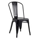 Ver imagem 3 de Kit 10 Cadeiras Tolix Fosca ? Aço Industrial Preto, Estilo Retrô para Sala, Cozinha ou Escritório