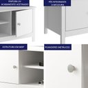 Ver imagem 3 de Rack Bancada para Tv 42 Pol 2 Portas 146 Cm R606 Branco Dtall