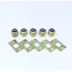 Fecho Bilha Vai Vem/esfera (10mm)  50 Fechos + Contra Fecho