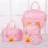 Kit Bolsa Bebê Saída Maternidade 3 Peças Personagem Coleções: Safari Rosa - 1