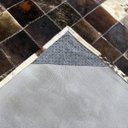 Ver imagem 3 de Tapete De Couro Marrom Escuro Degrade 1,50x2,50 Com Bordas
