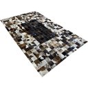 Ver imagem 2 de Tapete De Couro Marrom Escuro Degrade 1,50x2,50 Com Bordas