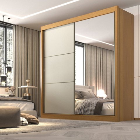 Guarda Roupa Casal 2 Portas 6 Gavetas 100% Mdf Coliseu