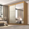 Guarda Roupa Casal 2 Portas 6 Gavetas 100% Mdf Coliseu - 2