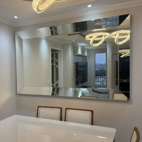 Espelho Chanfrado Buffet 120x180 Cm Cristal Prata