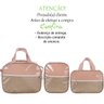 Kit Bolsa Bebê 3 Peças Grande, Média e Mochila Luxo Medalha: ROSE - 2