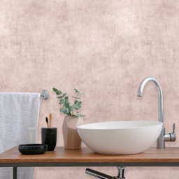 Papel de Parede Vinil Autocolante Cimento Queimado Rosa 250 - 4