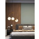Ver mais imagens de Luminaria Lustre Meia Lua Pendente Luxo Sala Quarto Cozinha Ambiente Comercial Residencial