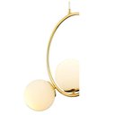 Ver imagem 3 de Luminaria Lustre Meia Lua Pendente Luxo Sala Quarto Cozinha Ambiente Comercial Residencial