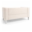 Ver imagem 7 de Sofá Perola 2 Lugares Kubo 153cm Bouclé Off White - Sallar Home