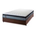Ver imagem 2 de Conjunto Cama Box Espuma Chicago Cinza Viúva 128x188x57
