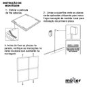 Ver imagem 3 de Cabeceira Modulada Estofada Solteiro Corino Cinza Clean 16 Unidades