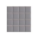 Ver imagem 2 de Cabeceira Modulada Estofada Solteiro Corino Cinza Clean 16 Unidades