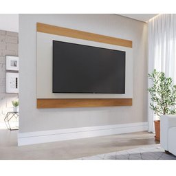 Painel para Tv Suspenso Nilo Off White Matte Freijó – Colibri - 5